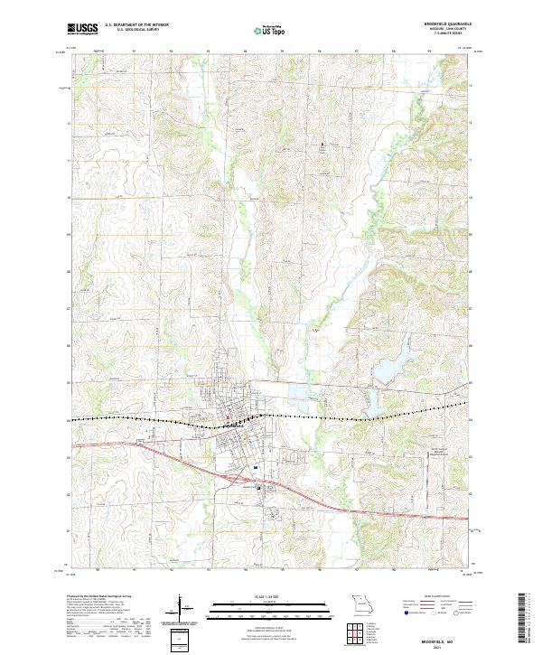 USGS Topographic Map – Brookfield