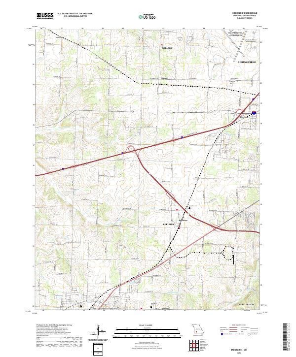 USGS Topographic Map – Brookline