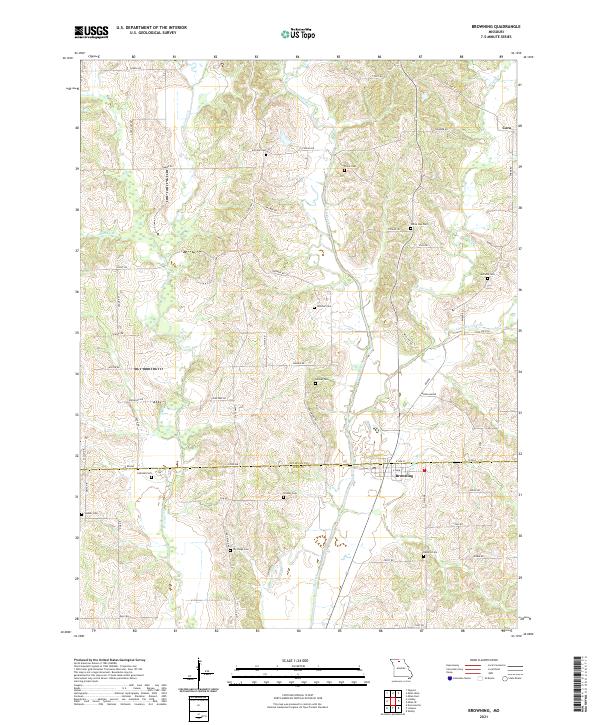 USGS Topographic Map – Browning