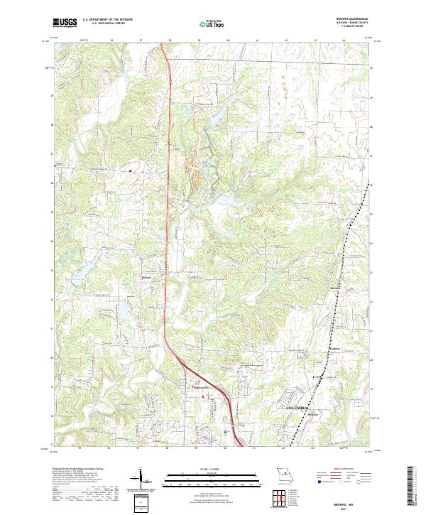 USGS Topographic Map – Browns