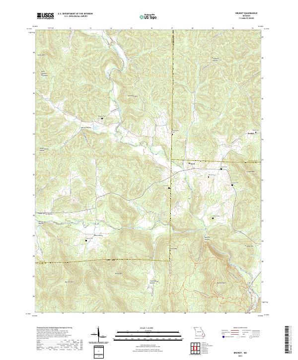 USGS Topographic Map – Brunot