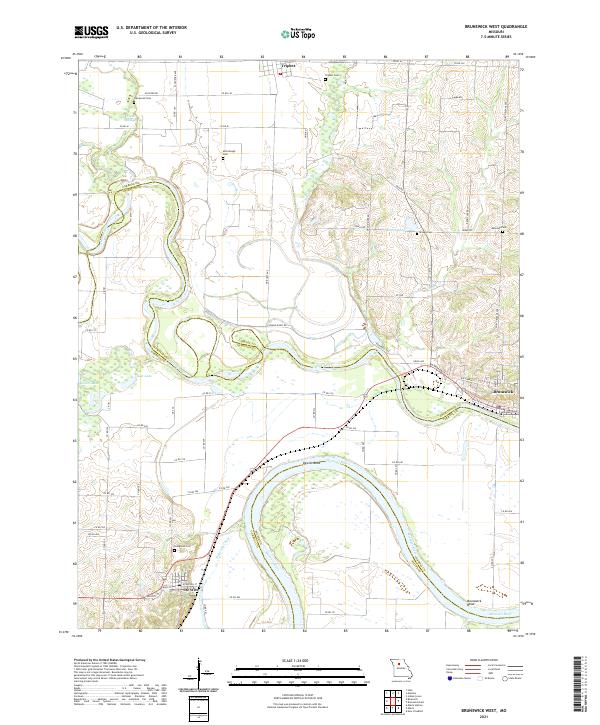USGS Topographic Map – Brunswick West