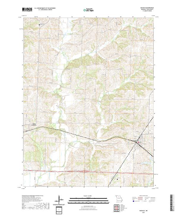 USGS Topographic Map – Bucklin