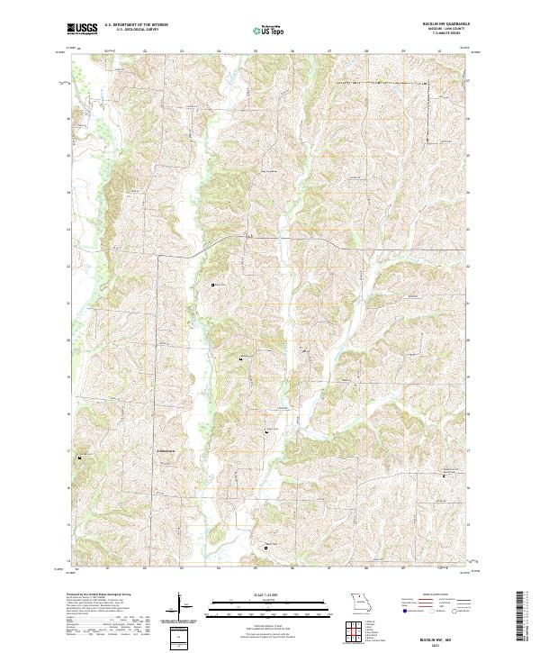 USGS Topographic Map – Bucklin NW