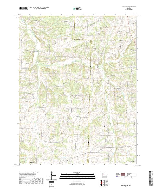 USGS Topographic Map – Buffalo NW