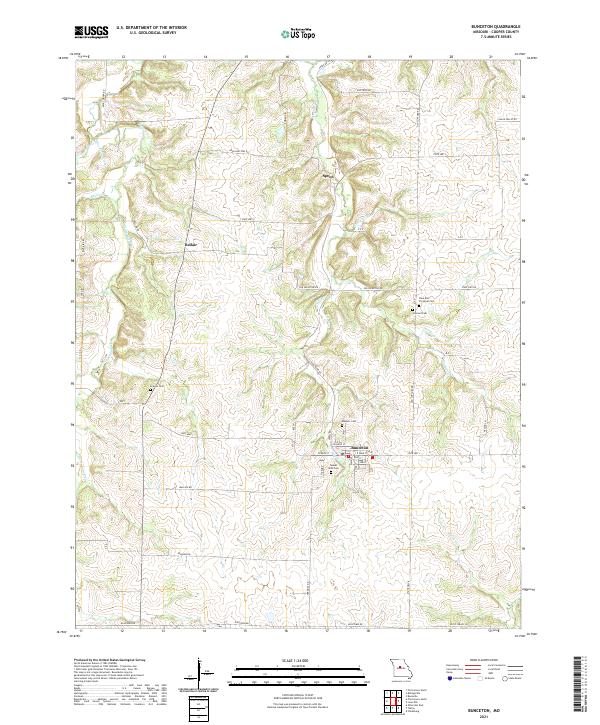 USGS Topographic Map – Bunceton