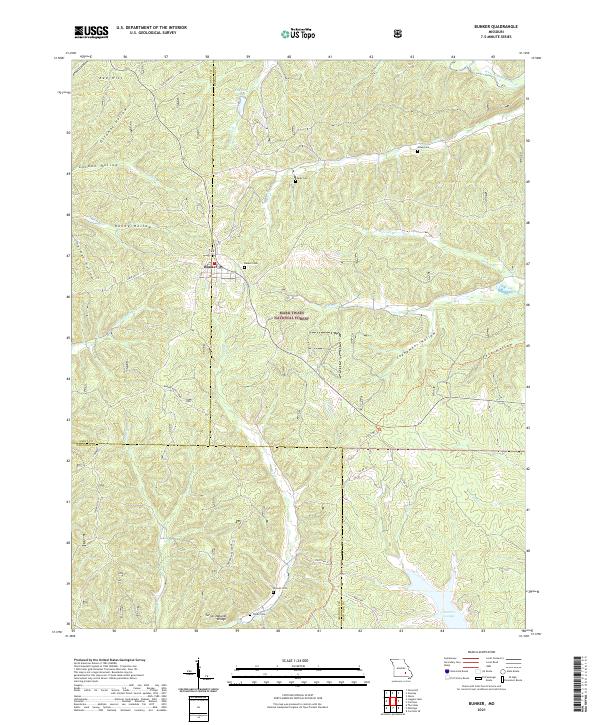 USGS Topographic Map – Bunker