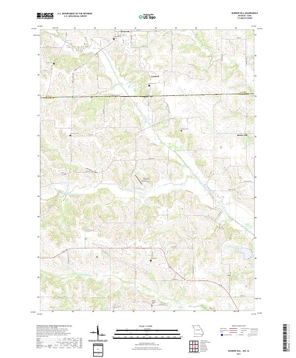 USGS Topographic Map – Bunker Hill