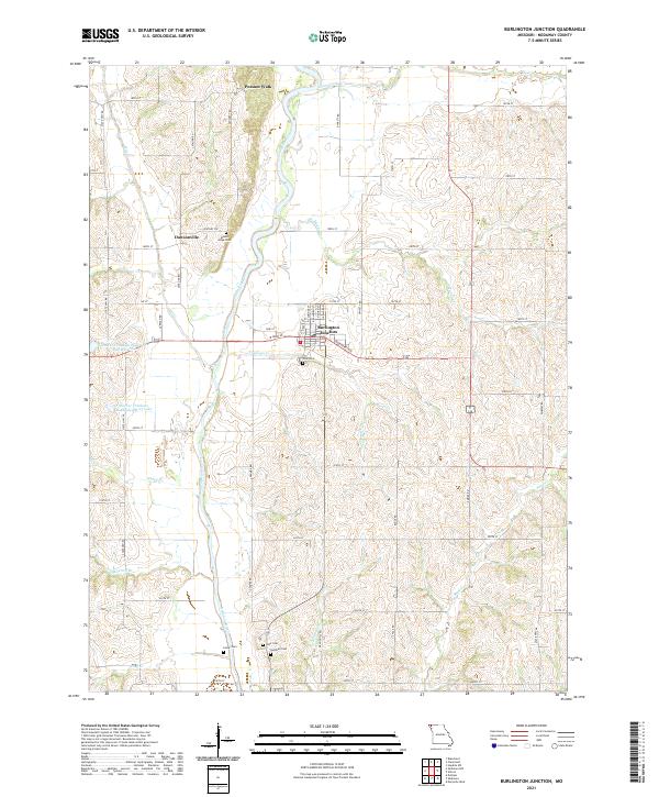 USGS Topographic Map – Burlington Junction