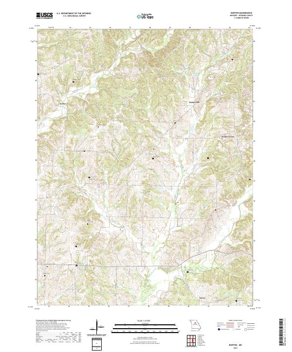 USGS Topographic Map – Burton