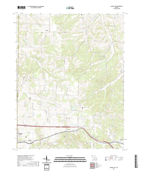 USGS Topographic Map – Cabool NW