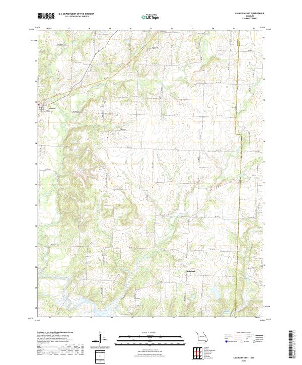USGS Topographic Map – Calhoun East