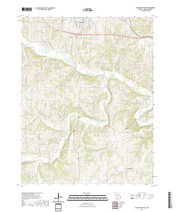 USGS Topographic Map – California South