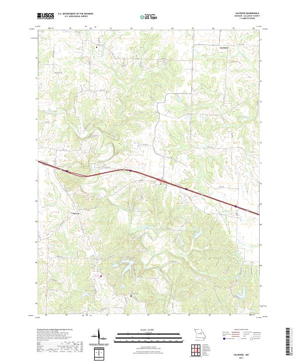 USGS Topographic Map – Calwood