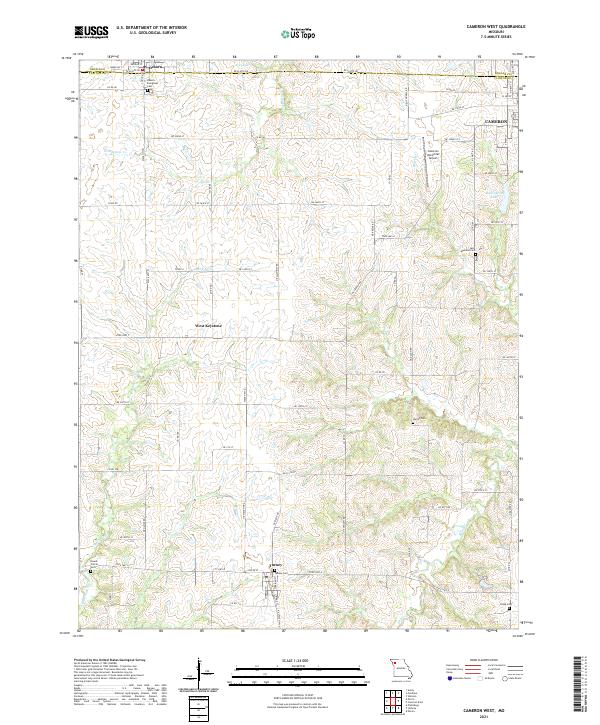 USGS Topographic Map – Cameron West