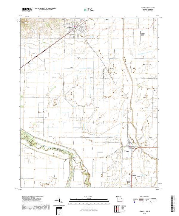 USGS Topographic Map – Campbell