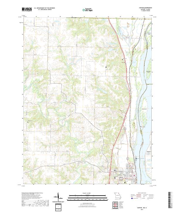 USGS Topographic Map – Canton