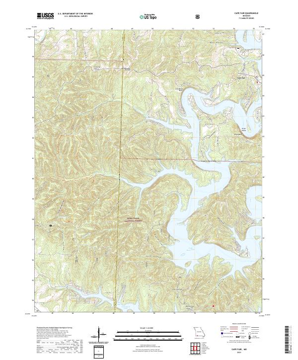 USGS Topographic Map – Cape Fair