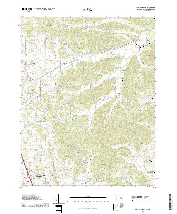 USGS Topographic Map – Cape Girardeau NE