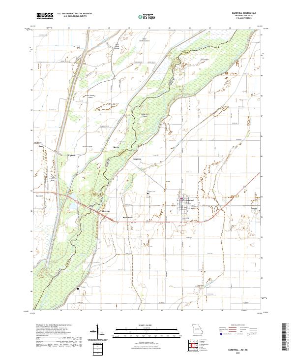 USGS Topographic Map – Cardwell