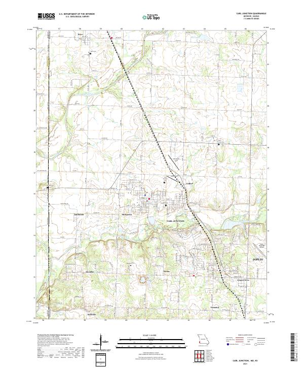 USGS Topographic Map – Carl Junction