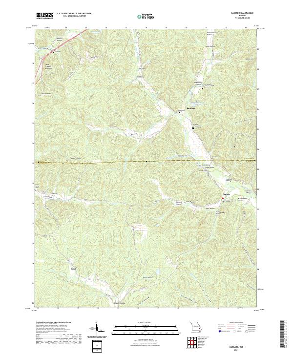 USGS Topographic Map – Cascade