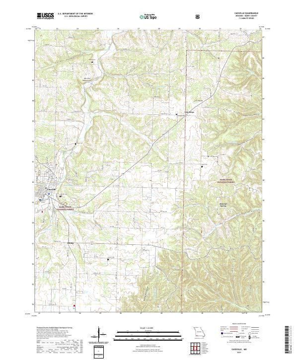 USGS Topographic Map – Cassville