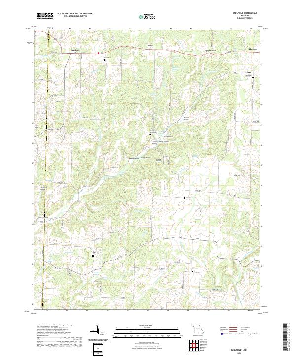 USGS Topographic Map – Caulfield