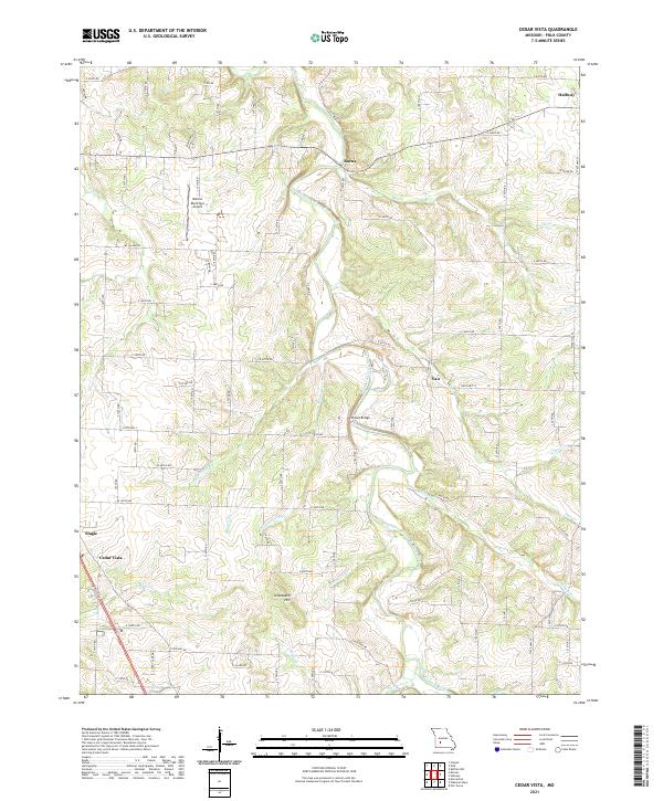 USGS Topographic Map – Cedar Vista