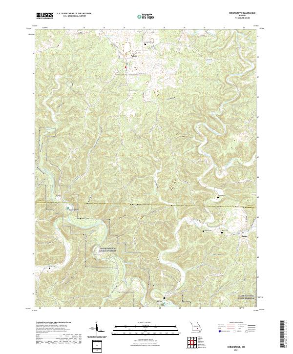 USGS Topographic Map – Cedargrove