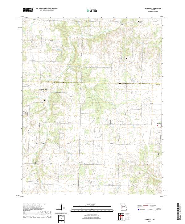 USGS Topographic Map – Cedarville