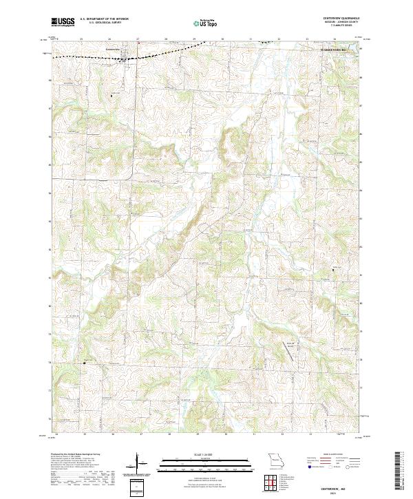 USGS Topographic Map – Centerview