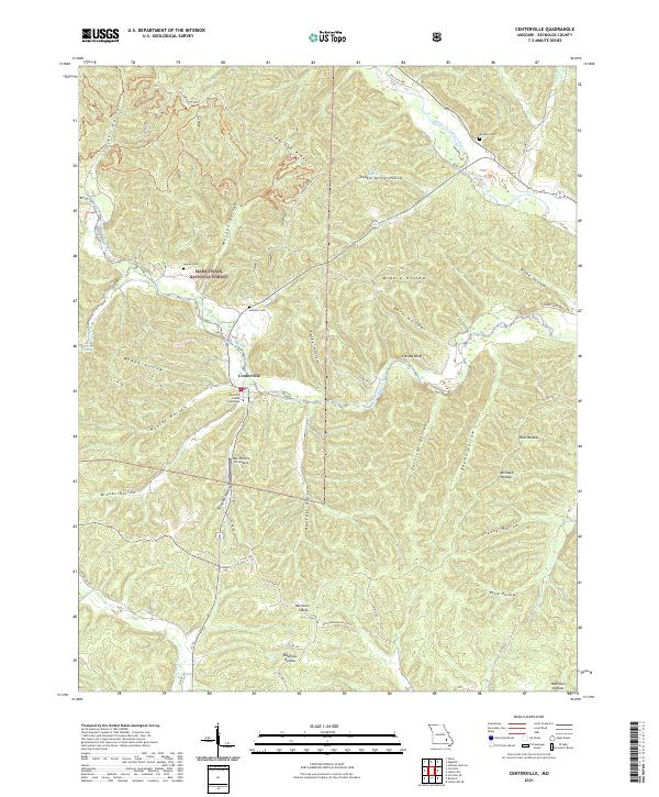 USGS Topographic Map – Centerville