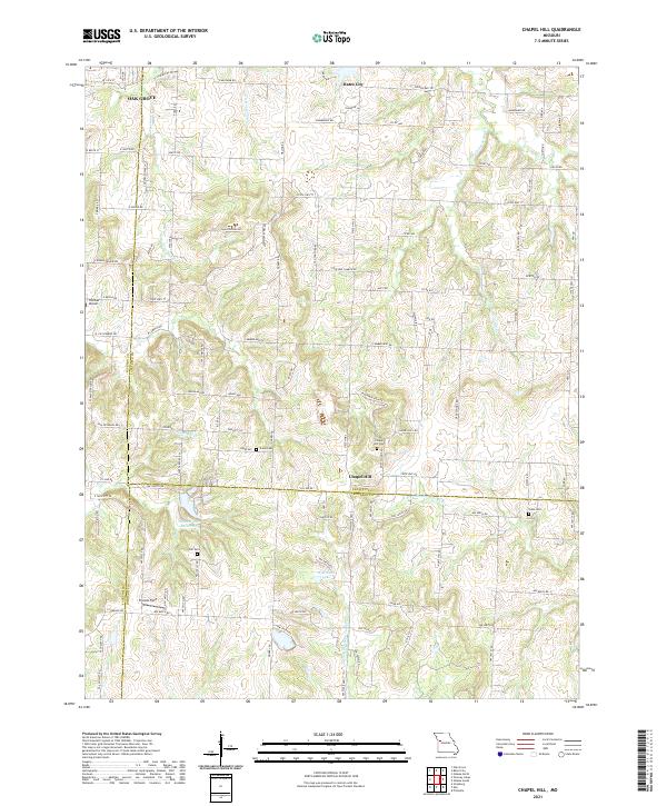 USGS Topographic Map – Chapel Hill