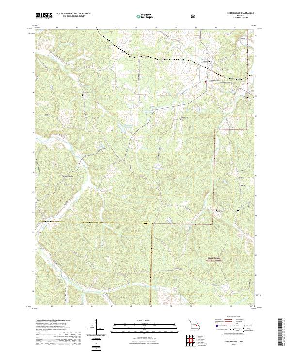USGS Topographic Map – Cherryville