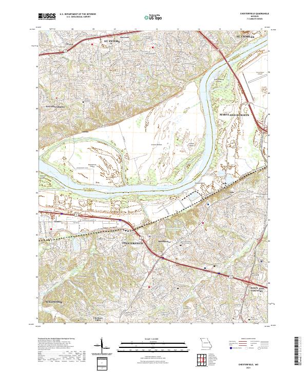 USGS Topographic Map – Chesterfield
