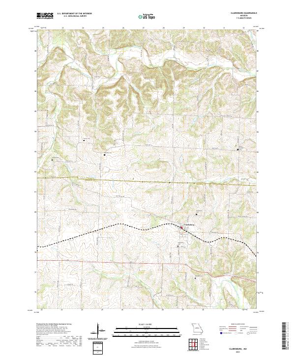 USGS Topographic Map – Clarksburg
