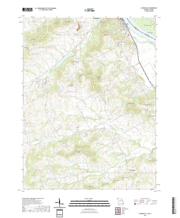 USGS Topographic Map – Clarksville