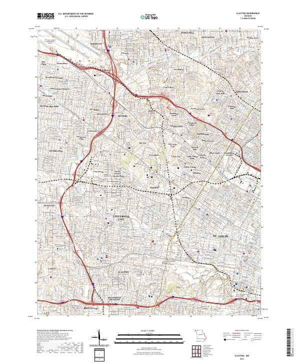 USGS Topographic Map – Clayton