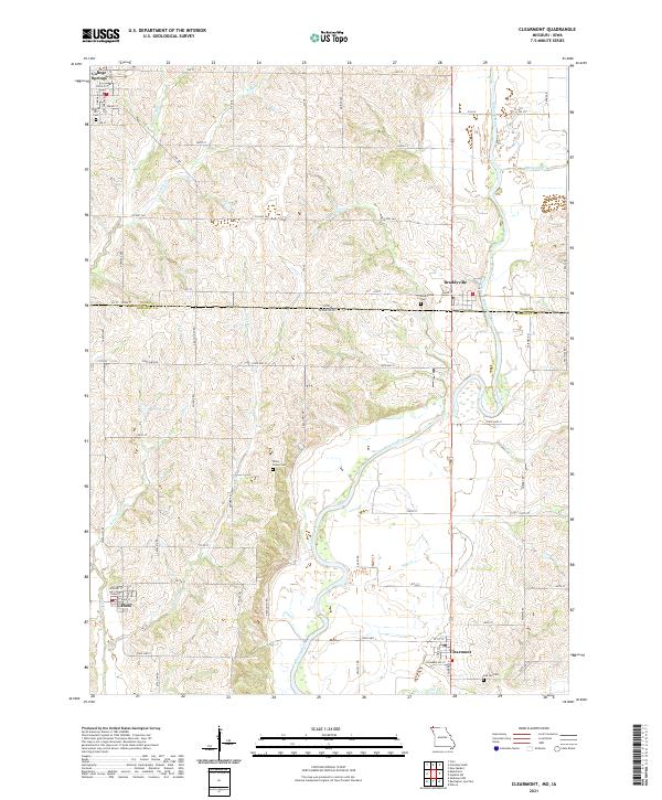 USGS Topographic Map – Clearmont
