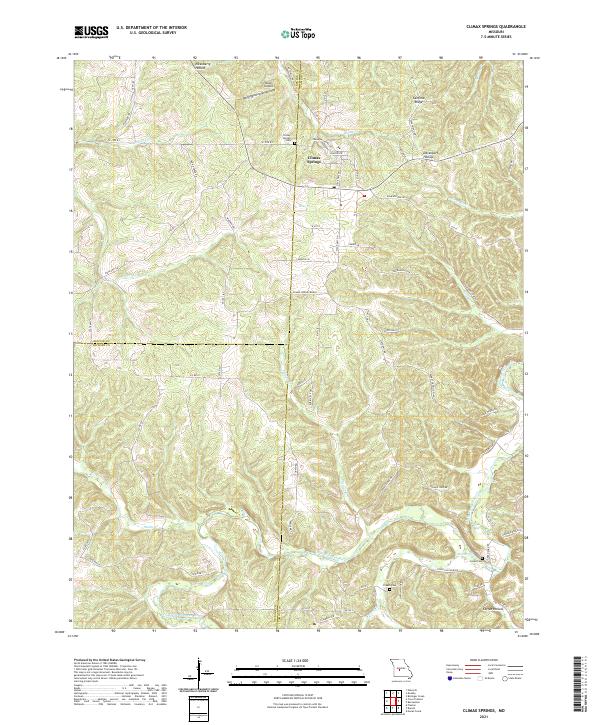 USGS Topographic Map – Climax Springs