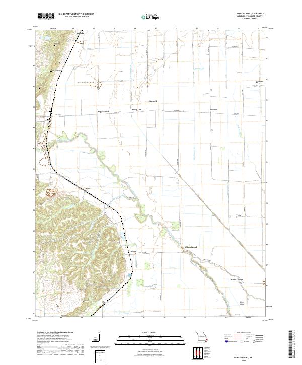 USGS Topographic Map – Clines Island