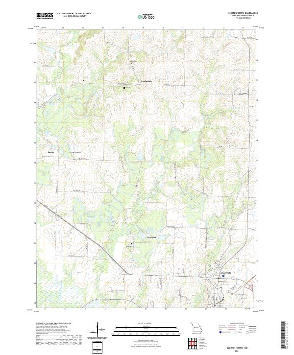 USGS Topographic Map – Clinton North