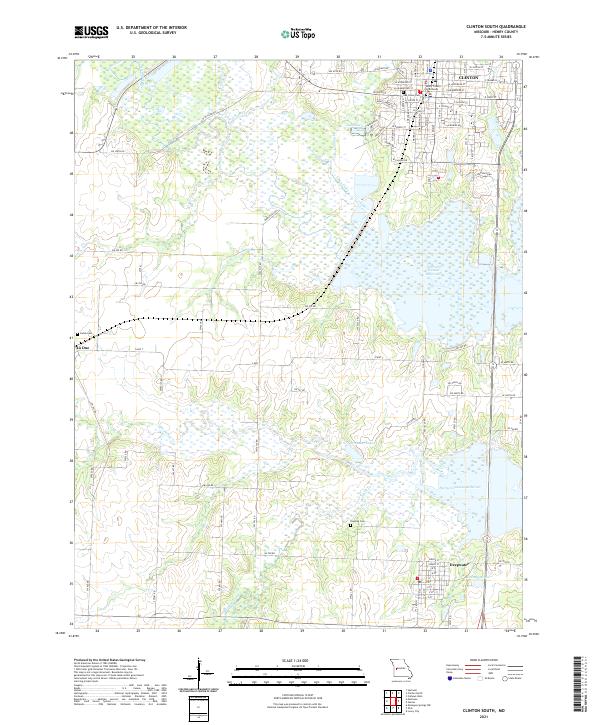 USGS Topographic Map – Clinton South