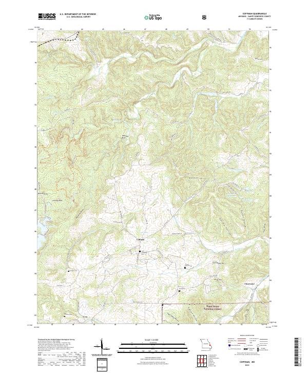 USGS Topographic Map – Coffman