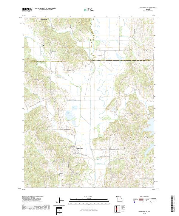 USGS Topographic Map – Connelsville