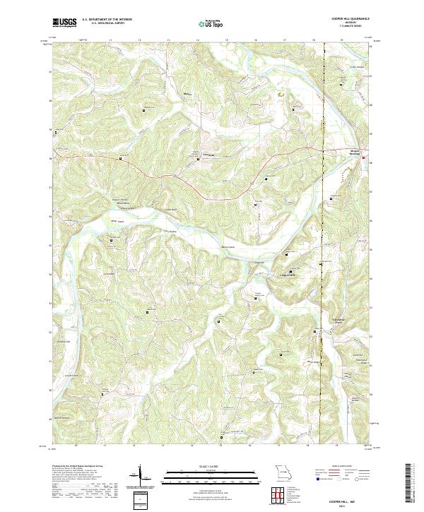 USGS Topographic Map – Cooper Hill