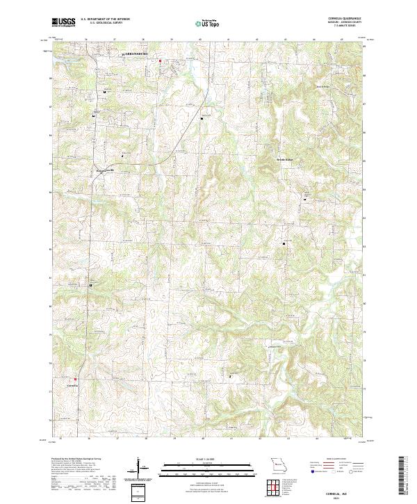 USGS Topographic Map – Cornelia