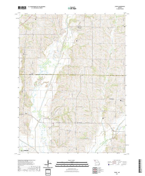 USGS Topographic Map – Cosby