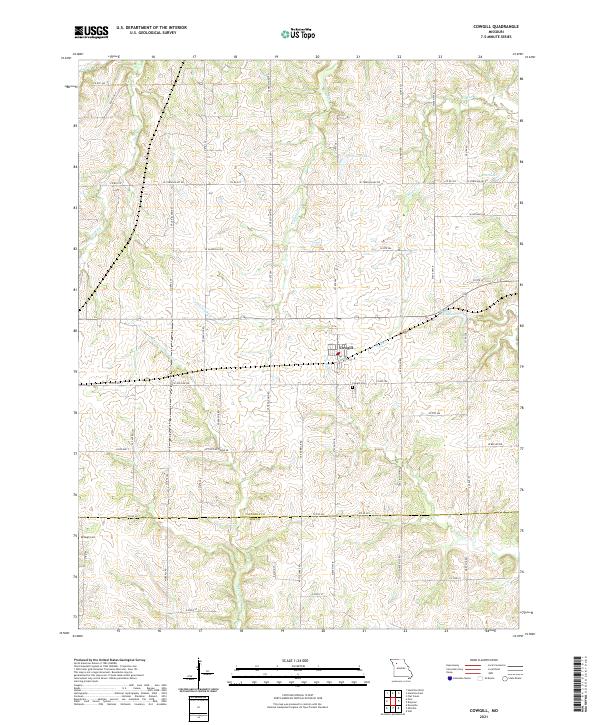 USGS Topographic Map – Cowgill
